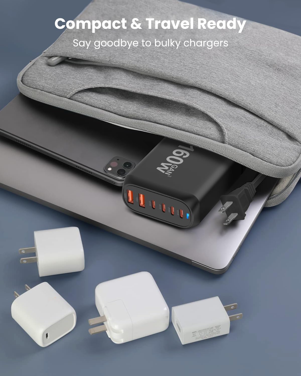 ⚡160W 6-Port GaN USB-C Wall Charger | Fast Charging Station for MacBook, iPhone 16/15, iPad, Galaxy Note | Portable Power Hub for 2025 Tech Lovers! 🚀 #FastCharger #Tech2025 #GadgetLovers ⚡160W 6-Port GaN USB-C Wall Charger | Fast Charging Station for MacBook, iPhone 16/15, iPad, Galaxy Note | Portable Power Hub for 2025 Tech Lovers! 🚀 #FastCharger #Tech2025 #GadgetLovers